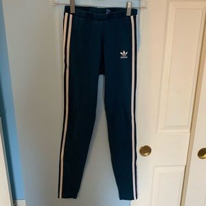 Navy Blue Adidas Leggings XS